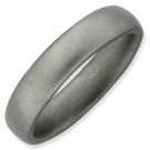 Silver stackable ring satin/matte finish