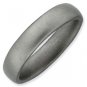 Silver stackable ring satin/matte finish