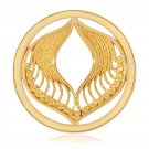 Nikki Lissoni, yellow gold, "Protection" Coin Insert
