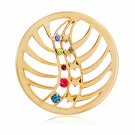 Nikki Lissoni, yellow gold, "Heavenly Light" Coin Insert