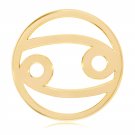 Nikki Lissoni, yellow gold, "Cancer" Coin Insert