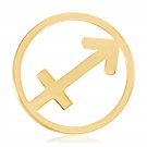 Nikki Lissoni, yellow gold, "Sagittarius" Coin Insert