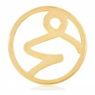 Nikki Lissoni, yellow gold, "Capricorn" Coin Insert