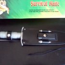 14 Inch Silver Spiked Rambo Style Survival Knife With Sheath| HK-217LS