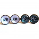 Initial Cufflinks, Initial Cuff Links, Personalized Cufflinks, Custom Cufflinks, Name Cufflinks