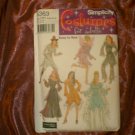 Simplicity 5363 Halloween Costumes, Fairy, pirate, Renaissance, Indian, gypsy, Princess Sz6-12
