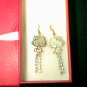 Hello Kitty Silvertoned Fish-hook Style Earrings