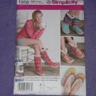 Simplicity 1958 Lindsay Mason Misses Slippers Booties Sewing Pattern