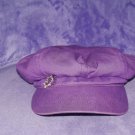 Purple girls/womans newsboy/baker boy hat