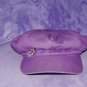 Purple girls/womans newsboy/baker boy hat