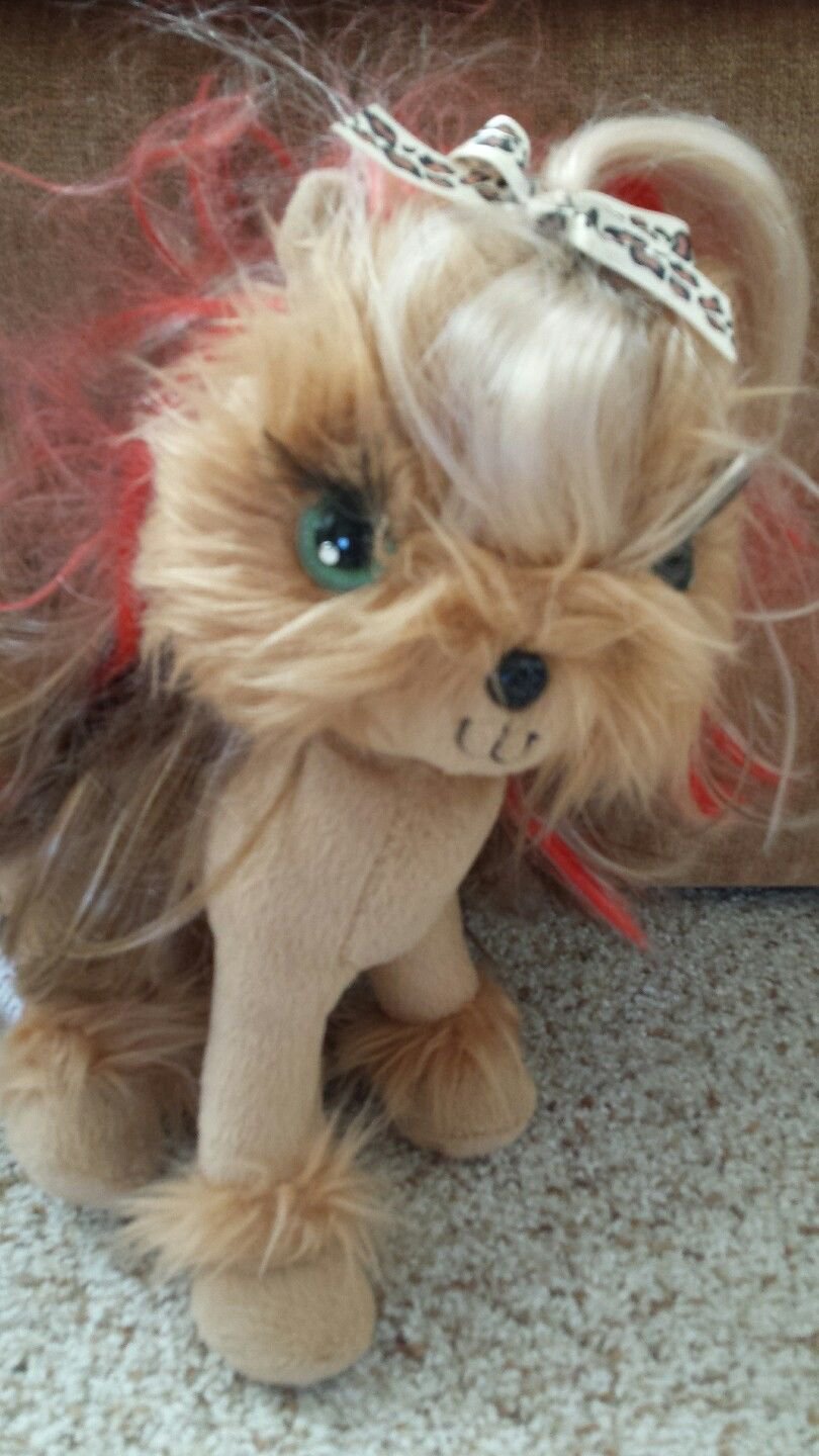 plush yorkie dog