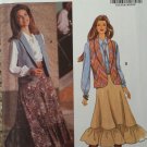 BUTTERICK MISSES VEST BLOUSE SKIRT PATTERN 6488 SIZE 6-8-10 From 1992