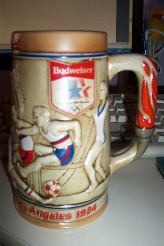 1984 olympic budweiser beer stein