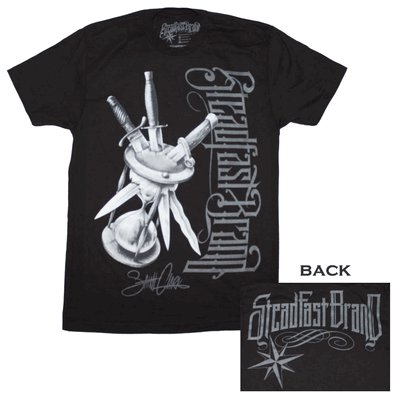 STEADFAST BRAND KILLING TIME TATTOO ART T-SHIRT