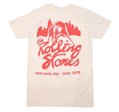ROLLING STONES MICK JUNE 1975 T-SHIRT