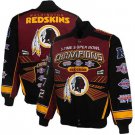 Washington Redskins 3-Time Super Bowl Champs Commemorative Twill Full Button Jacket