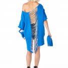 cobalt blue back out fall sweatshirt