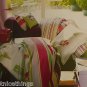 Yves Delorme NEW Pair POP KING Size Shams / Pillowcases Beautiful Pastel Stripes on White