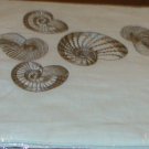 Iosis Yves Delorme NEW Coquillages 7 Shells Embroidery Linen Standard Accent Pillow Cover $140