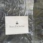 Yves Delorme Cocon Baltic Blue Silk Velvet Cotton Reversible Counterpane Foot Quilt New $1095