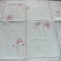 Yves Delorme Je t'aime Jetaime 2 Euro Shams White Purple Floral Polka Dots Retails $260 New