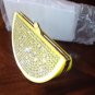 Kate Spade Via Limoni Lina Lemon Wedge Handbag Clutch Sparkling Bag Purse RARE New NWT