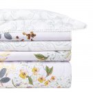 Yves Delorme Duvet Cover 94x87" F/Q Cherry Blossom Floral Reversible 100% Cotton Percale New Yves Delorme Duvet Cover 94x87" F/Q Cherry Blossom Floral Reversible 100% Cotton Percale New