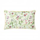 New Yves Delorme "ROMANTIC" Floral Embroidery Light Green Multicolor Cushion Pillow Cover New Yves Delorme "ROMANTIC" Floral Embroidery Light Green Multicolor Cushion Pillow Cover
