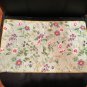 New Yves Delorme "ROMANTIC" Floral Embroidery Light Green Multicolor Cushion Pillow Cover