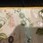 New Yves Delorme "ROMANTIC" Floral Embroidery Light Green Multicolor Cushion Pillow Cover