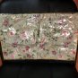 New Yves Delorme "ROMANTIC" Floral Embroidery Light Green Multicolor Cushion Pillow Cover