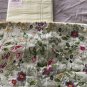 New Yves Delorme "ROMANTIC" Floral Embroidery Light Green Multicolor Cushion Pillow Cover