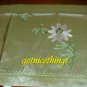 New Yves Delorme 100% Silk Embroidery Flower Green Boudoir Accent Sham Case