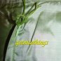New Yves Delorme 100% Silk Embroidery Flower Green Boudoir Accent Sham Case