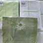 New Yves Delorme 100% Silk Embroidery Flower Green Boudoir Accent Sham Case