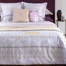 $450 New Palatin Queen Duvet Cover 92x92"Yves Delorme Ornate Graphics Reversible Solid Sateen France $450 New Palatin Queen Duvet Cover 92x92"Yves Delorme Ornate Graphics Reversible Solid Sateen France