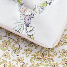 New Yves Delorme Galons Floral Garland King Duvet Cover Shams 3PC Set 100% Cotton Percale New Yves Delorme Galons Floral Garland King Duvet Cover Shams 3PC Set 100% Cotton Percale