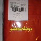 $470 NEW Full / Queen Duvet Cover Coral Yves Delorme Triomphe Solid Orange Cotton Sateen