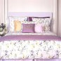 NEW Yves Delorme Triomphe Nuage Lavender Cal King 18" Fitted Sheet 100% Cotton Sateen $345