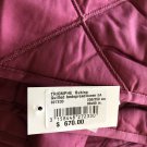 Yves Delorme New Triomphe Rubino Red Diamond Queen Quilted Coverlet Bedspread Cotton Sateen $670 Yves Delorme New Triomphe Rubino Red Diamond Queen Quilted Coverlet Bedspread Cotton Sateen $670
