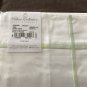 2 NEW Yves Delorme Athena Thevert Euro Shams Cases 26"x26" White Light Green Stripes 100% Cotton NWT