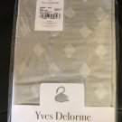 New Yves Delorme Boudoir Sham Case Prisme Silver Basket Weave Reversible 100% Egyptian Cotton Sateen New Yves Delorme Boudoir Sham Case Prisme Silver Basket Weave Reversible 100% Egyptian Cotton Sateen