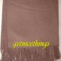 NWT Yves Delorme Wool Cashmere Throw 50" x 70" Athena Sureau Taupe Light Brown New