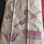 Yves Delorme Dessert Tea Dish Kitchen Towel 100% Jacquard Cotton Whimsical Baking Tools Utensils NEW