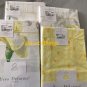 ONE New Yves Delorme Solstice Jaune Boudoir Sham Small Decorative Pillowcase Yellow Graphic Cotton