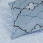 New Yves Delorme Luna KING Fitted Sheet Solid Light Ice Blue 300TC 100% Cotton Sateen NEW