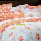 New Yves Delorme Queen Duvet Cover Collector Coral White Orange Reef Aquatic Reversible Cotton New Yves Delorme Queen Duvet Cover Collector Coral White Orange Reef Aquatic Reversible Cotton