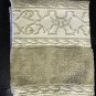 One New 22 x 39 Hand Towel Yves Delorme Vulcain Ecru 100% Terry Cotton France