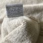 One New 22 x 39 Hand Towel Yves Delorme Vulcain Ecru 100% Terry Cotton France