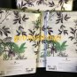 New Yves Delorme Mousson Cal KING Fitted Sheet 75x85 White Green Tropical Palms Toile France